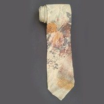 Canali Milano Men Dress Silk Tie Flower Print 4&quot; wide 59&quot; long ITALY - £108.88 GBP