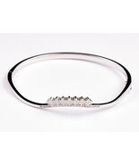 Splendido bracciale artigianale in argento sterling 925 con zirconi e... - $182.49+