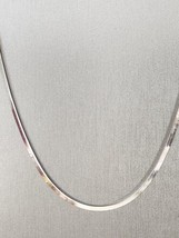 Italian Herringbone Necklace in Sterling Silver, 3.8gr, 18-20 Inches 2.5mm - $21.95