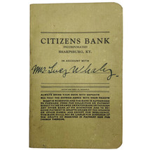 Vintage 1930&#39;s Sharpsburg KY Kentucky Citizens Bank Account Book Lucy Wh... - £14.91 GBP