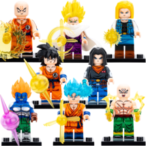 8pcs Dragon Ball Goku Gohan Android 13 Krillin Tien Shinhan Minifigures ... - $20.99