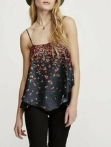 FREE PEOPLE Intimately Womens Cami Top Let Me Love Black Multicolor Size XS - £29.30 GBP