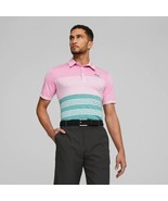 Puma 538997 Mattr Track Polo Shirt Pink / Green ( M ) - $1,636.54 MXN