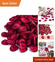 Versatile 400 Burgundy Satin Rose Petals for Party Favors and Aisle Deco... - $20.74