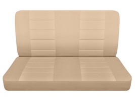 Rear bench seat covers only fits 1964 Ford Fairlane 2 door hardtop  sand cotton - $65.09