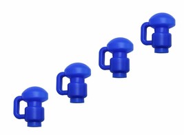 Set of 4 Universal Trampoline Enclosure Caps for 1.5&quot; Diameter Pole, Blue - $417.78 MXN