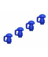 Set of 4 Universal Trampoline Enclosure Caps for 1.5&quot; Diameter Pole, Blue - €19,49 EUR