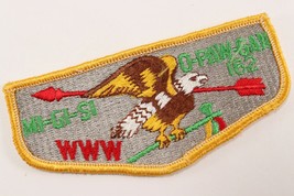 Vtg Mi-Gi-Si O-Paw-Gan 162 OA Order Arrow WWW Boy Scouts of America Flap... - $10.52