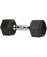 Rubber Encased Hex Dumbbell Weight - 10.7 x 4 x 3.5 Inches, 10 Pounds, P... - £31.13 GBP