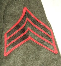 USMC US Marine Corps winter wool OVERcoat w belt, T. Porter ca VN era SM... - $75.00