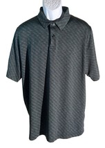 CALLAWAY Men&#39;s Short Sleeve Button Down Opti-Dri Golf Polo Shirt Black XL - £9.95 GBP