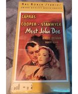 Meet John Doe (VHS, 1985)  Frank Capra, Gary Cooper, Barbara Stanwyck  - $3.50