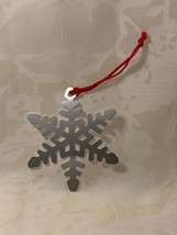 Metal Snowflake Christmas Tree Ornament or Decoration - $5.15