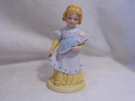 vintage ceramic AVON 1981 &quot;A MOTHER&#39;S LOVE&quot; little Girl &amp; Doll Baby FIGU... - £7.85 GBP