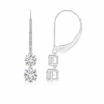 ANGARA 1.01 Ct Natural Diamond Round Drop Earrings for Women, Girls in 14K Gold - £1,812.99 GBP
