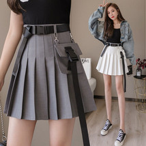 Women Pocket A-Line Skirt Summer High Waist Jk Pleated Mini Short Fashio... - $47.75