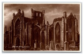 RPPC Melrose Abbey From Southeast Melrose Scotland UNP Chic Series Postcard P28 - £6.32 GBP