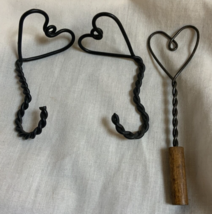 Miniature Twisted Wire Hooks &amp; Rug Beater Decor - £5.04 GBP