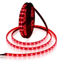 16.4Ft 5050 Smd Red Led Flexible Strip Ribbon Light 5M 300 Leds Waterproof Ip65  - £20.47 GBP