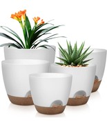 Plant Pots 10/9/8/7.5/7 Inch Self Watering Pots, Set Of 5 Plastic Plante... - €39,07 EUR