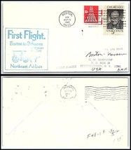 1968 US First Flight Cover - Northeast Air, Boston, Massachusetts to Bah... - $2.96