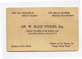 Mr W Blick Stokes Esq. Grand Crocodile Modern Up to Date Order of R O S ... - $9.90