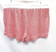 Women's XS Striped Perfectly Cozy Lounge Shorts Stars Above Red/White Stripe image 3