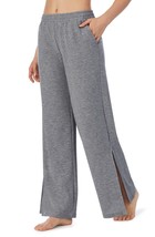 Refinery29 Side Slit French Terry Wide Leg Pants, Size Large - £20.32 GBP