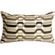 Waverly New Twist Caviar 12x20 Outdoor Pillow, Complete with Pillow Insert - £29.43 GBP