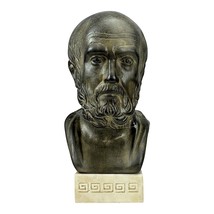 Hippocrates Father of Medicine Physician Bust Moldano Plaster Statue 11 in - $20.00