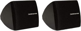 Black Bookshelf Pair Of Mountable Indoor Speakers By Theater Solutions (... - £34.56 GBP