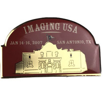 Imaging USA San Antonio Texas January 14 - 16 2007 Pin Gold tone - $9.95