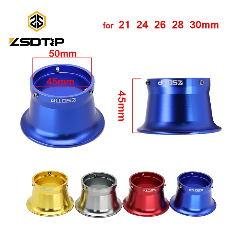 ZSDTRP 50mm 55mm Motorcycle Carburetor Air Filter Wind Cup Horn Cup For PWK 21 - £10.50 GBP+