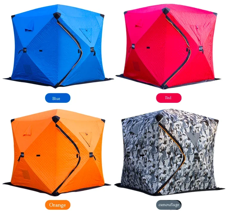 Terproof 3 4 person lightweight pop up windproof hunting hide shelter ice fishing tents thumb200
