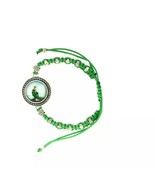 St.Saint Jude Green Cord Religious Bracelet Adjustable pulsera  San Juda... - $13.41 CAD