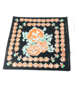 Vtg. Happy Halloween Bandana Pumpkin Corn Made In USA RN 15187 50 Cotton... - €34,48 EUR