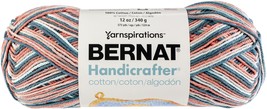 Bernat Handicrafter Cotton Yarn - Ombres-Coral Seas - £22.40 GBP