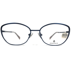 Seraphin Von Ogi Brille Rahmen CORONET 8283 Blau Cat Eye Draht Felge 54-17-140 - $138.59