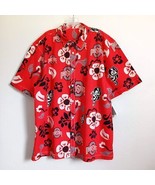 Buckeyes Ohio State Hawaiian PARTY Shirt NWT Wes Willy Floral Short Slee... - $71.68 CAD
