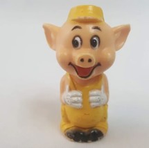Walt Disney Hard Plastic PVC Pencil Topper 3 Little Pigs  Vintage 1970’s... - $7.69