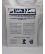 1993 Games Workshop How To Play Warhammer 40k Stater Set Sheet - $370.17 MXN