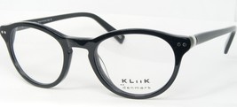 Kli K Denmark K-539 130 Black Eyeglasses Glasses Plastic Frame Kliik 47-20-140mm - £90.63 GBP