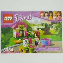 Lego Friends 3934 Mia&#39;s Puppy House Building Instruction Manual Only - £1.96 GBP