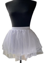 Blanc Superposé Tutu Déguisement Mini Jupe Jupon Ange Fairy Femme TAILLE S/M - £9.35 GBP