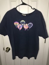 Vintage Morning Sun Hot Air Balloons T Shirt Made In USA Jewels Bedazzle... - £9.49 GBP