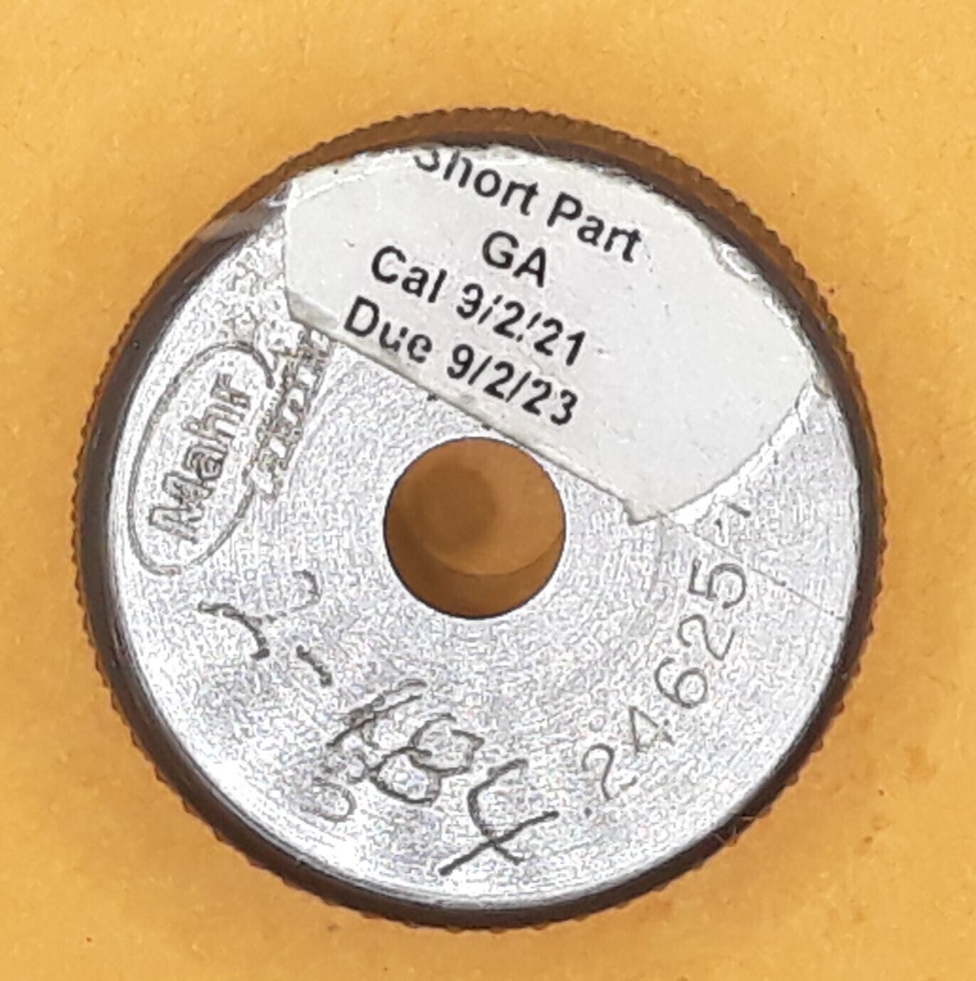 Mahr Federal .24625 XX  USA Master Setting Ring - $19.99