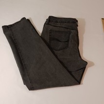 Bandolino Mandie High Rise Straight Women&#39;s 14P Petite Black Cotton Blen... - $13.14