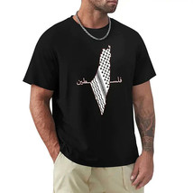 AAP- Men&#39;s Clothing Kids Palestine Map Print Short Sleeve Casual Cotton ... - $19.99