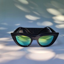 Diff sunglasses black cat eye thick frame tortoise brown black - $14.85