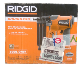 Used - Ridgid R09891B 18v Brushless 2-1/8&quot; Brad Nailer (Tool Only) - £78.35 GBP